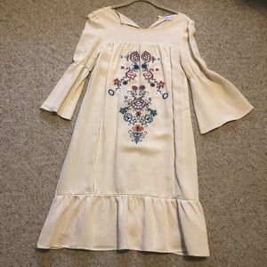 Cream embroidered dress from Ashley LeMieux